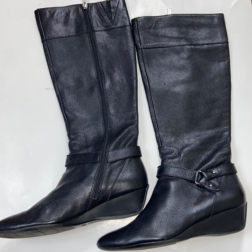 CIRCA JOAN AND DAVID LEATHER UPPER WOMEN SHOES BOOTS SIZE 9.5